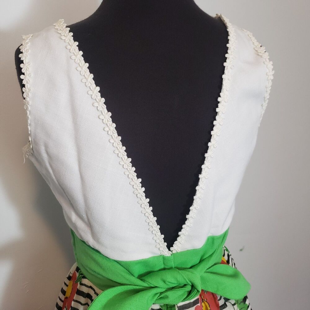 Multicolored Sleeveless V-Neck Maxi Sundress